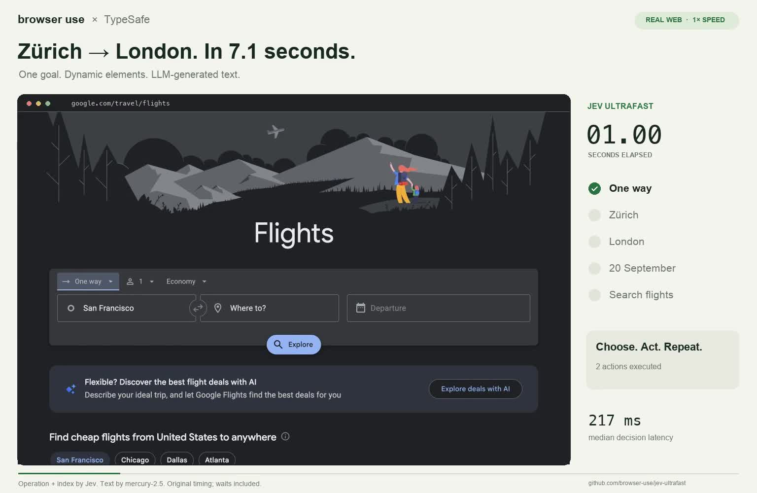 Flight Search with Browser Use