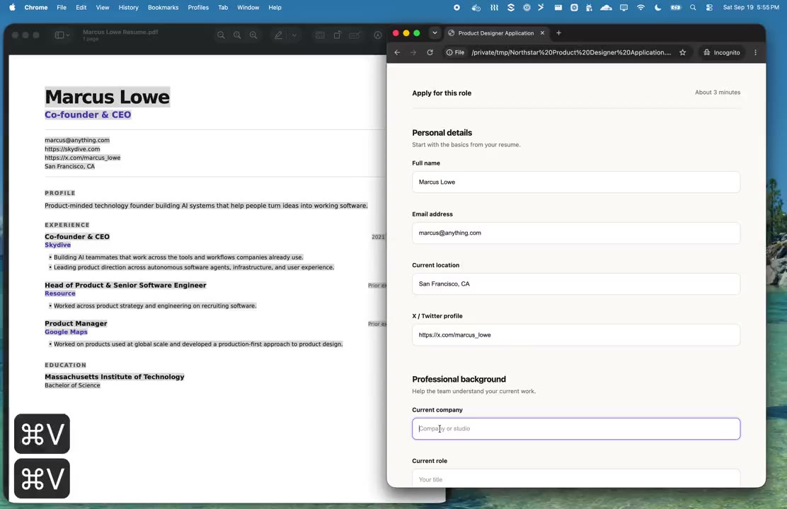CUA-S1 Form Automation